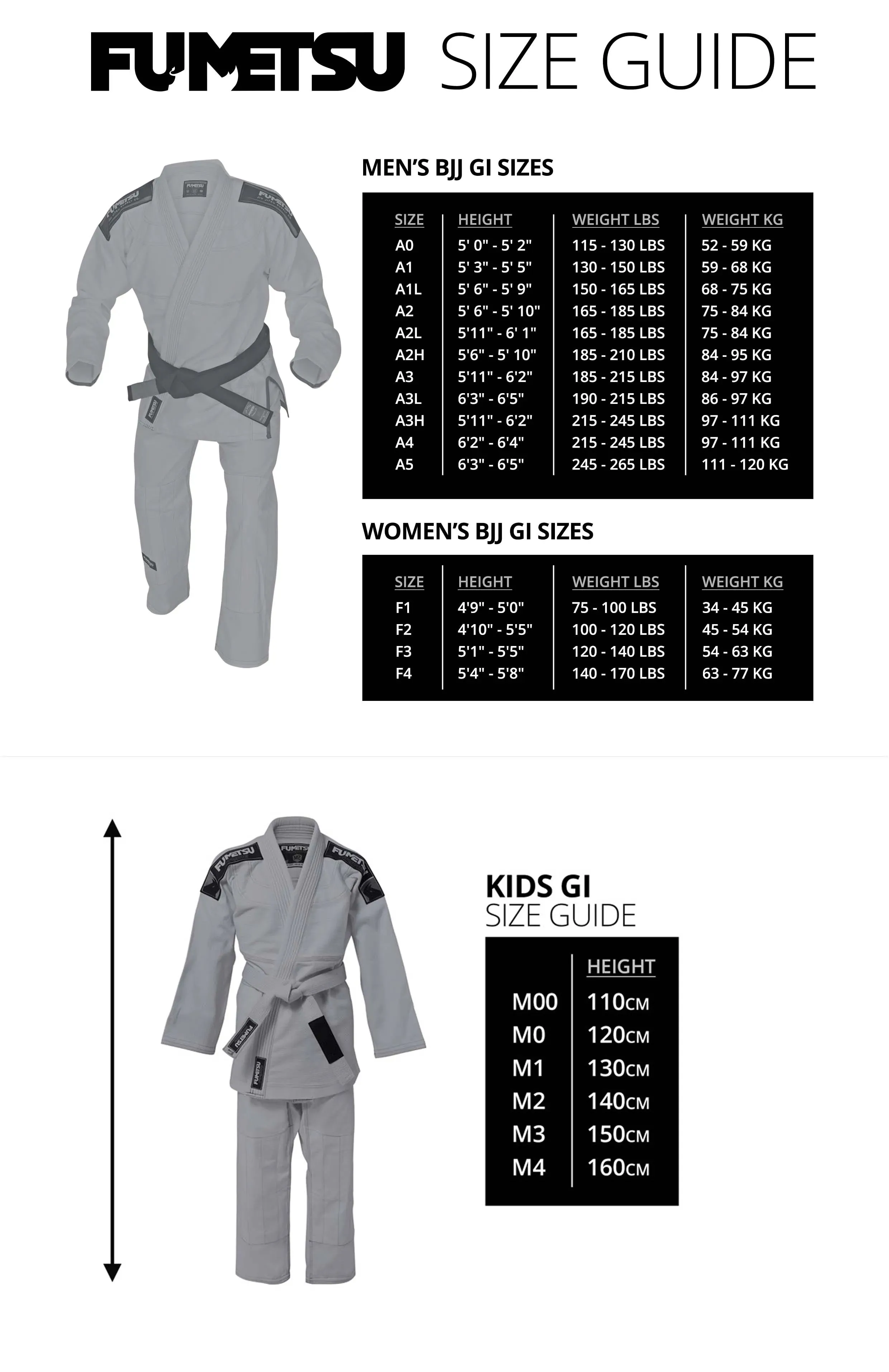 Fumetsu Shield MK2 Kids BJJ Gi Black