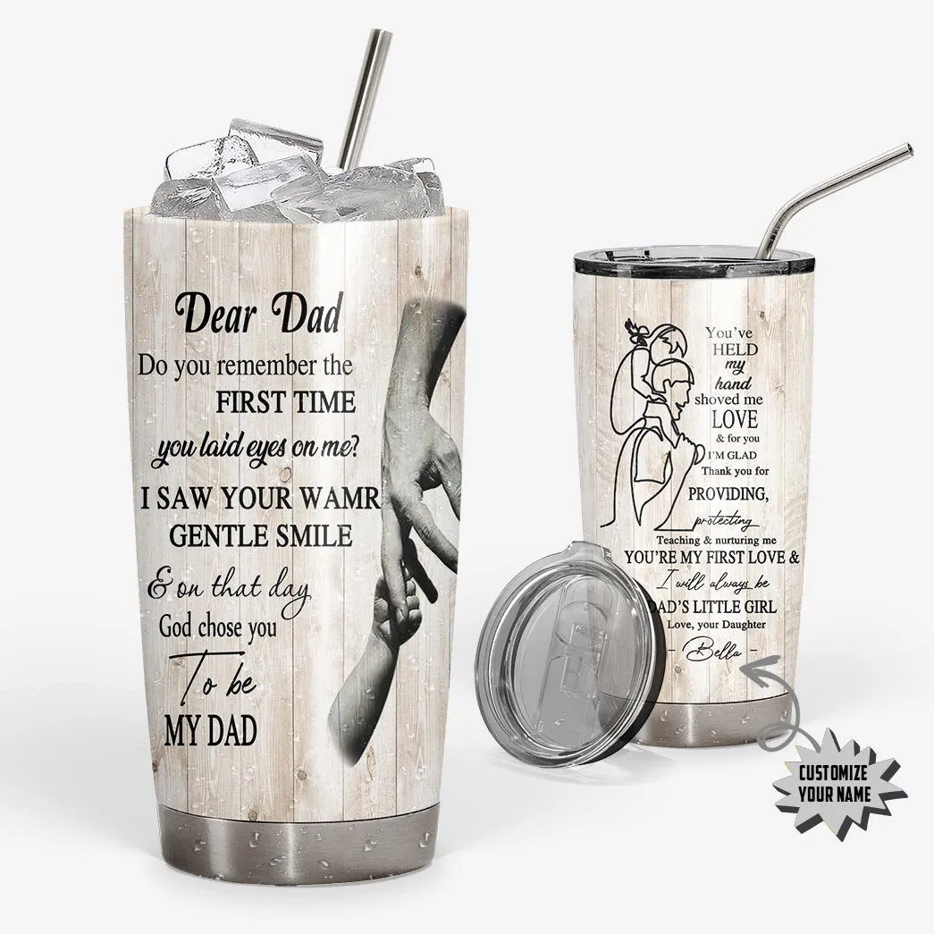 Gearhuman 3D Happy Fathers Day Gift Custom Name Tumbler