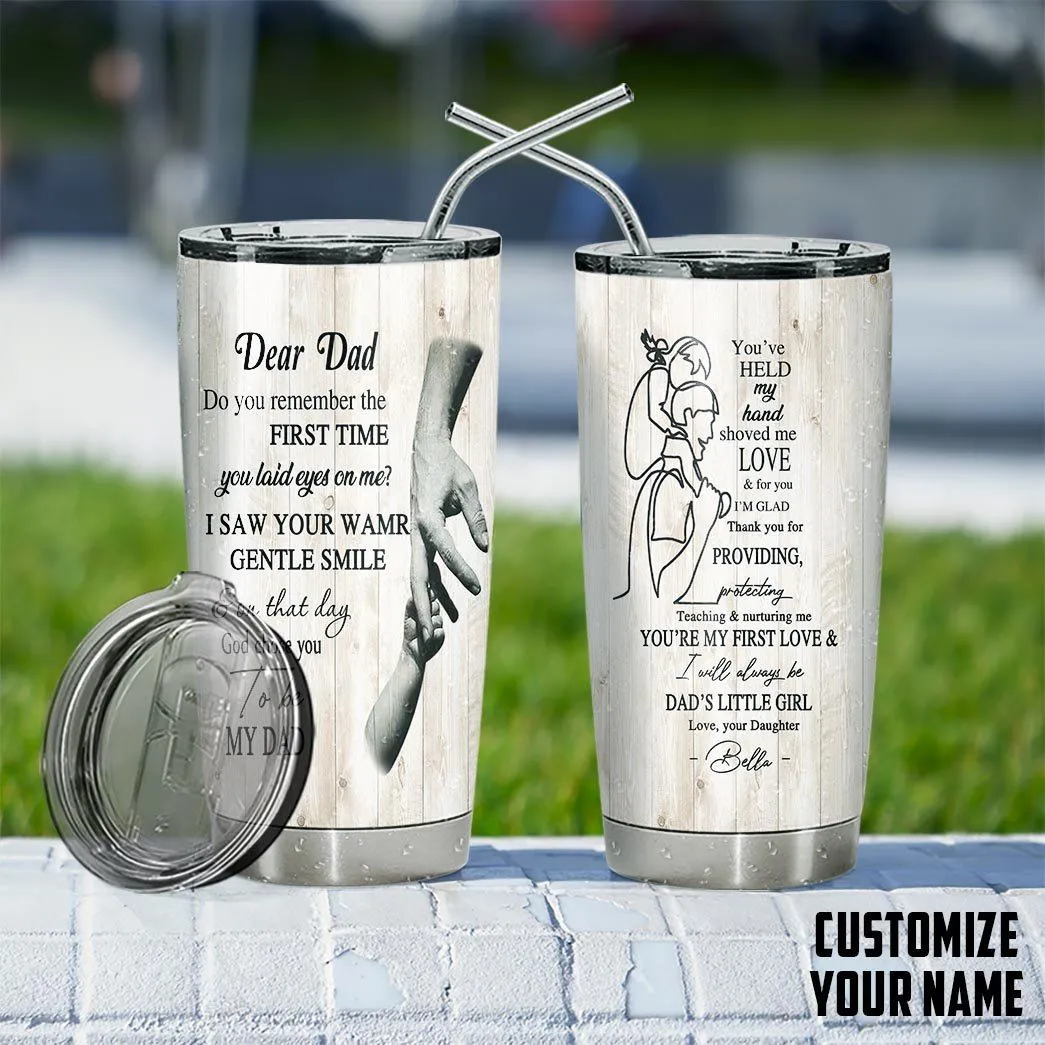 Gearhuman 3D Happy Fathers Day Gift Custom Name Tumbler