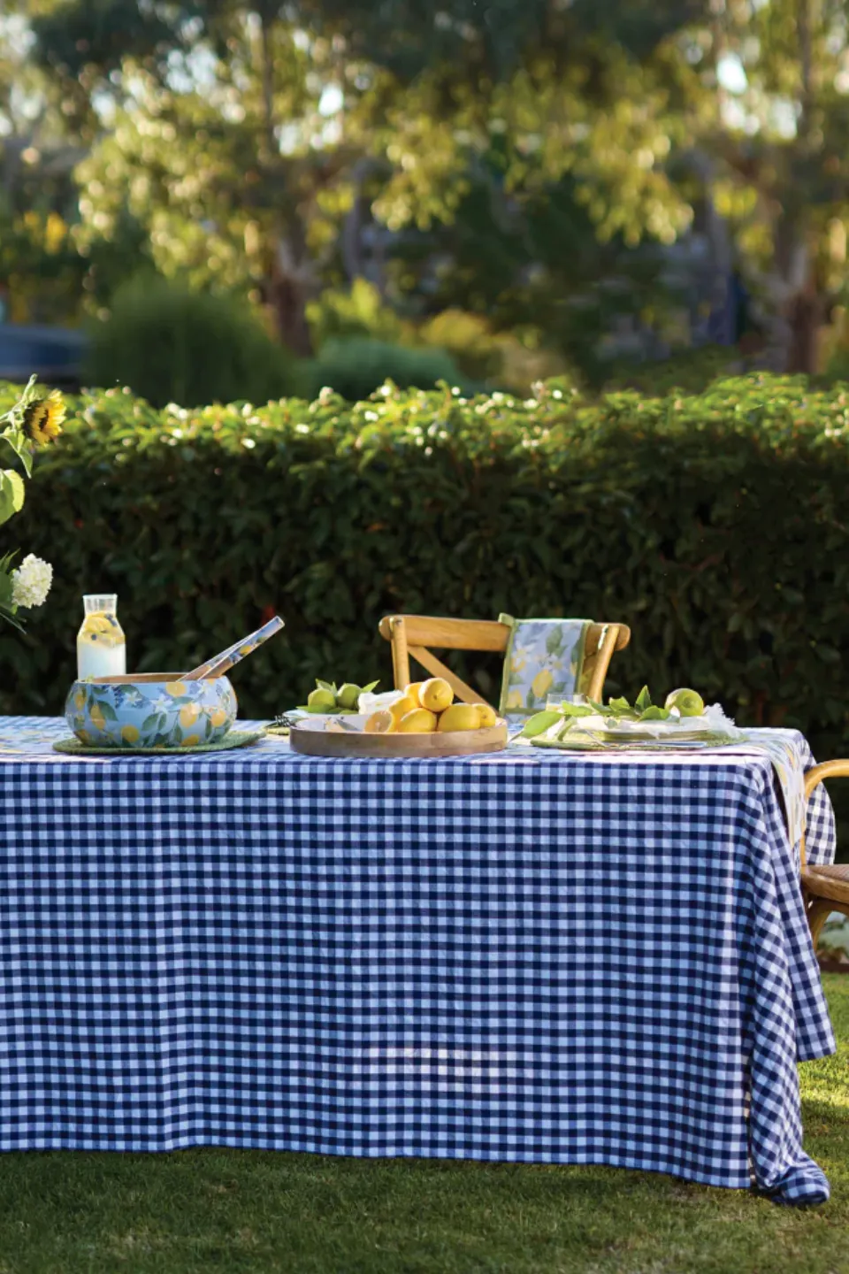 Ginny Tablecloth, Navy