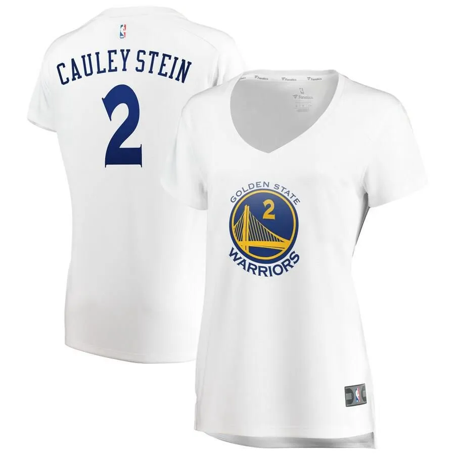 Golden State Warriors Willie Cauley-Stein Fanatics Branded Replica Fast Break Association Jersey Womens - White | Ireland J4260L6