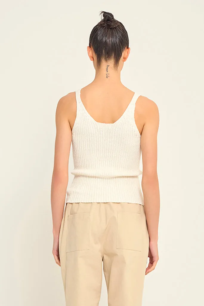 GRADE AND GATHER BASIC KNIT CAMISOLE, 2 COLORS