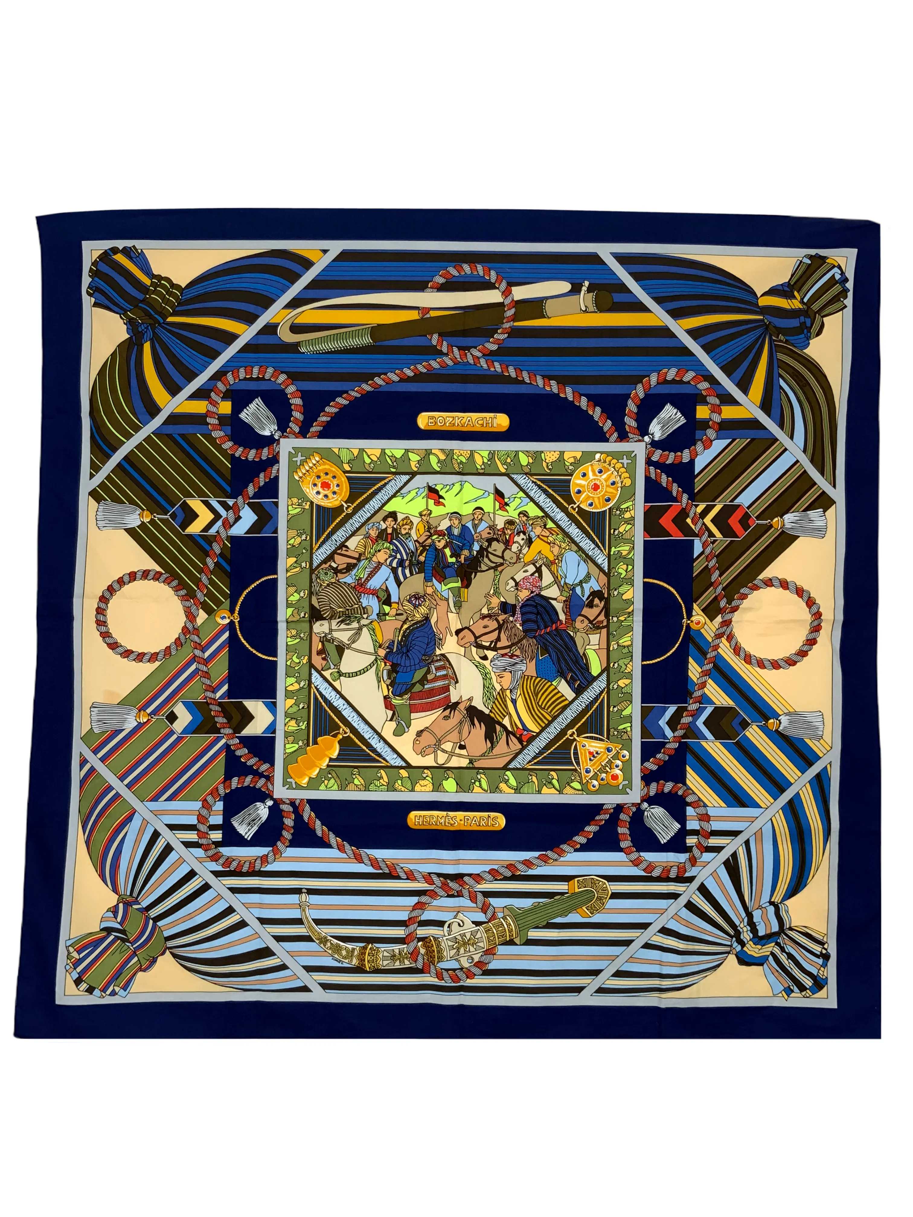 Hermes Bozkachi Cotton Scarf 70