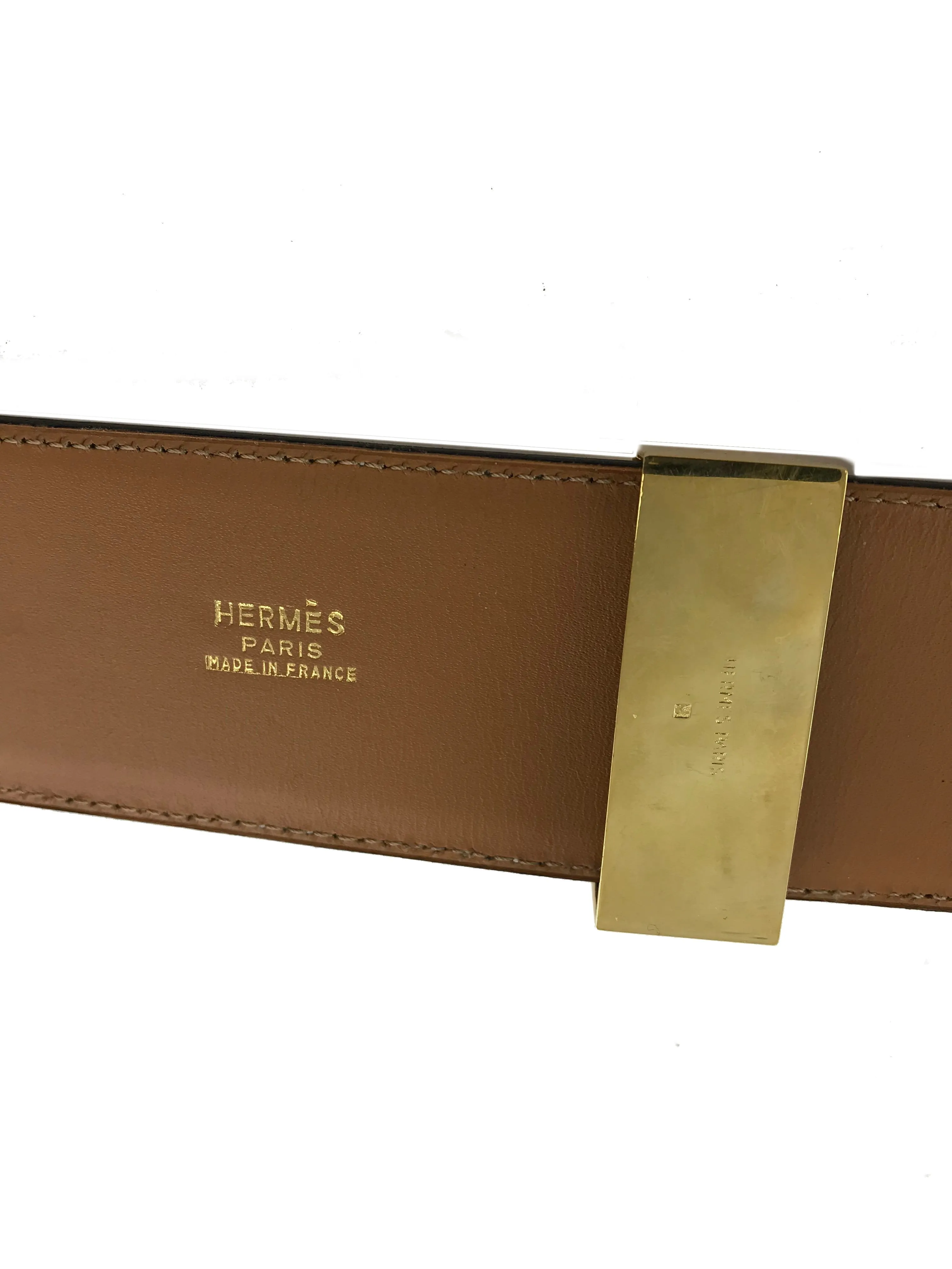 Hermes Epsom Leather Collier de Chien Belt