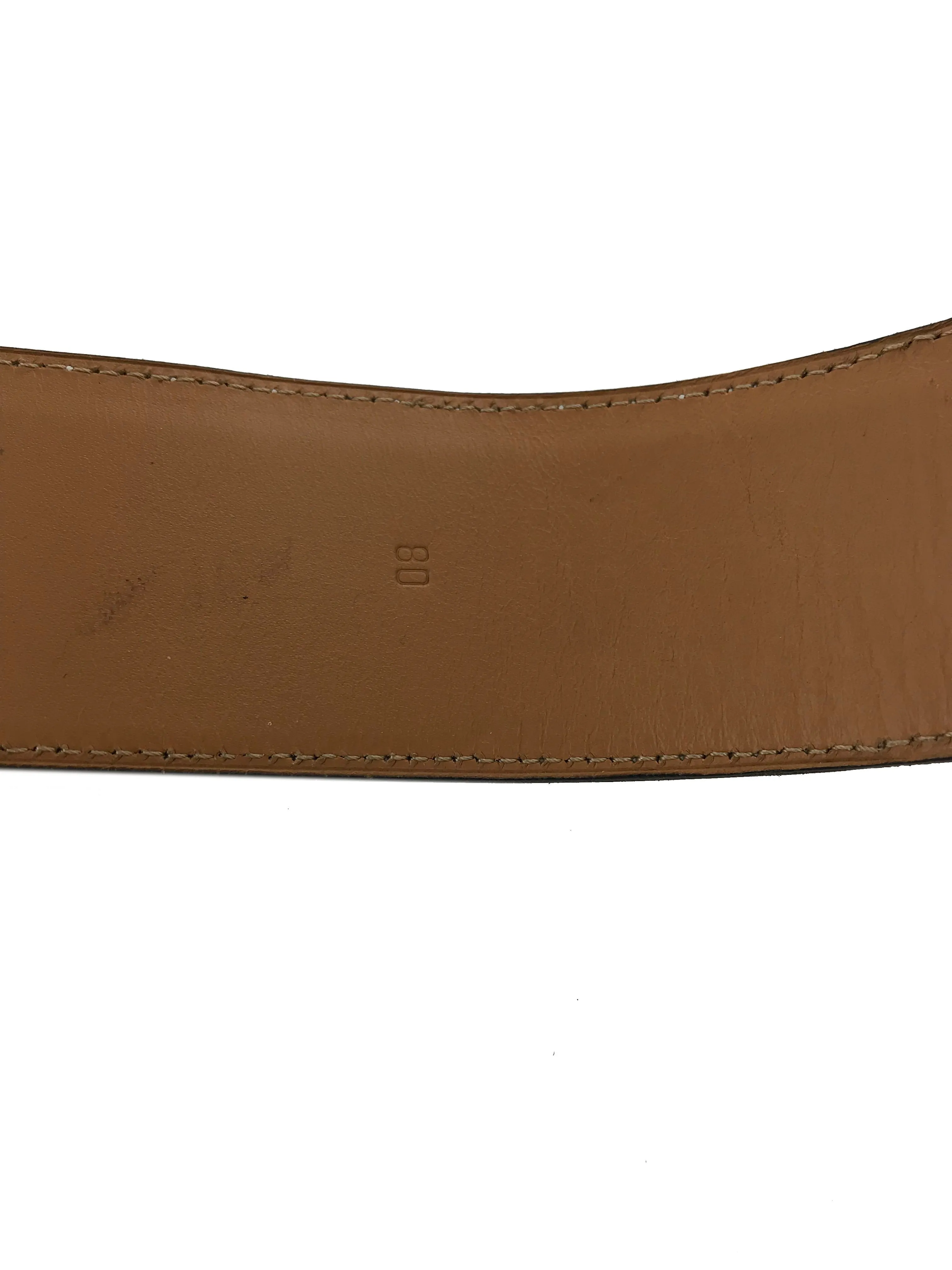 Hermes Epsom Leather Collier de Chien Belt