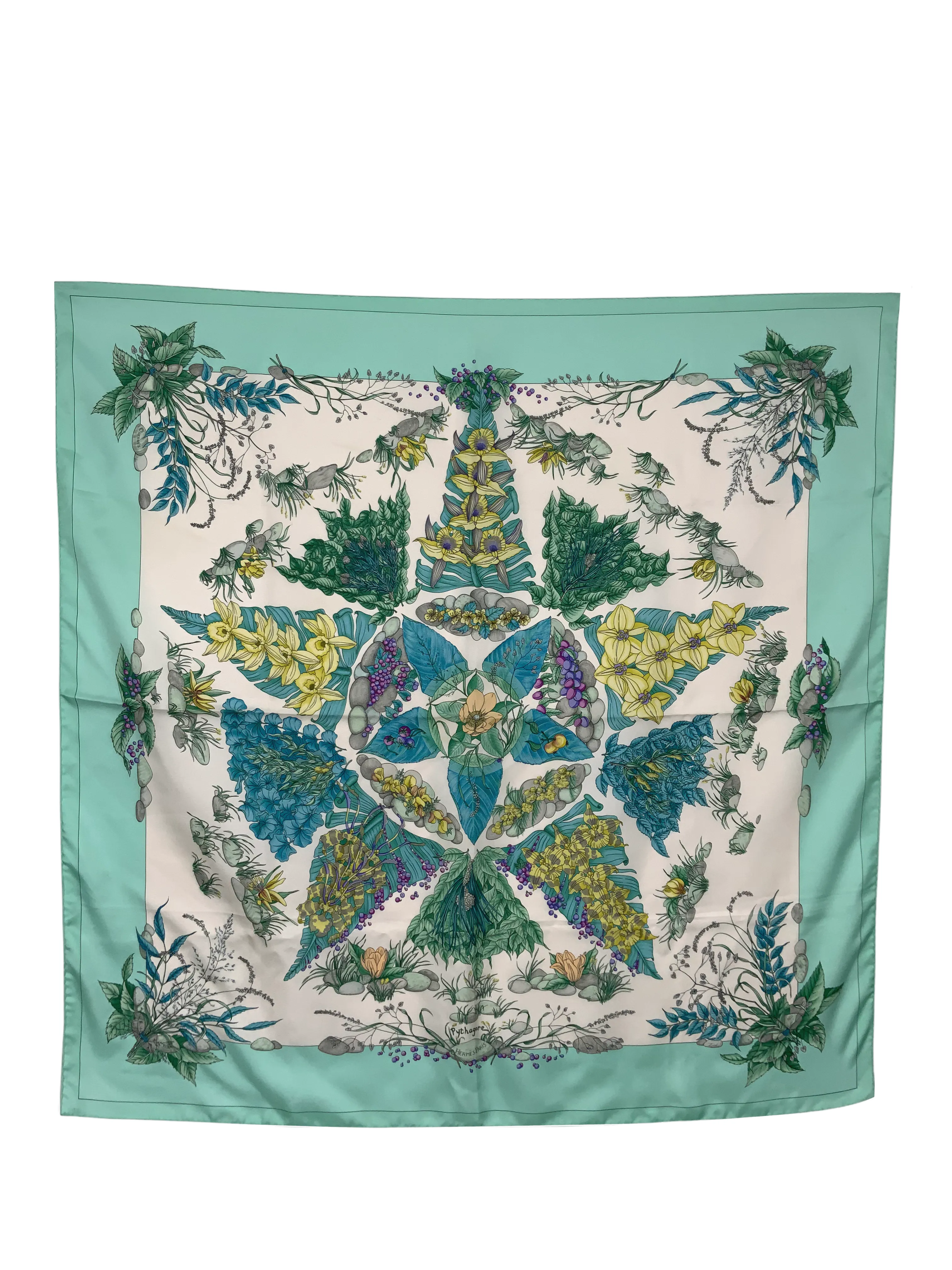 Hermes Pythagore Silk Scarf 90