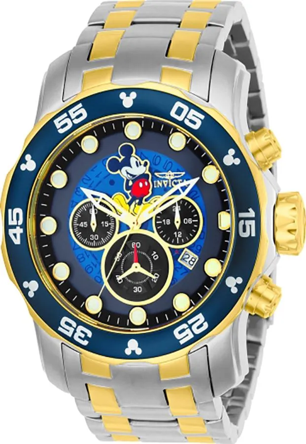 INVICTA Disney Limited Edition Mens Watch - Two-Tone - Chronograph- Mickey Mouse