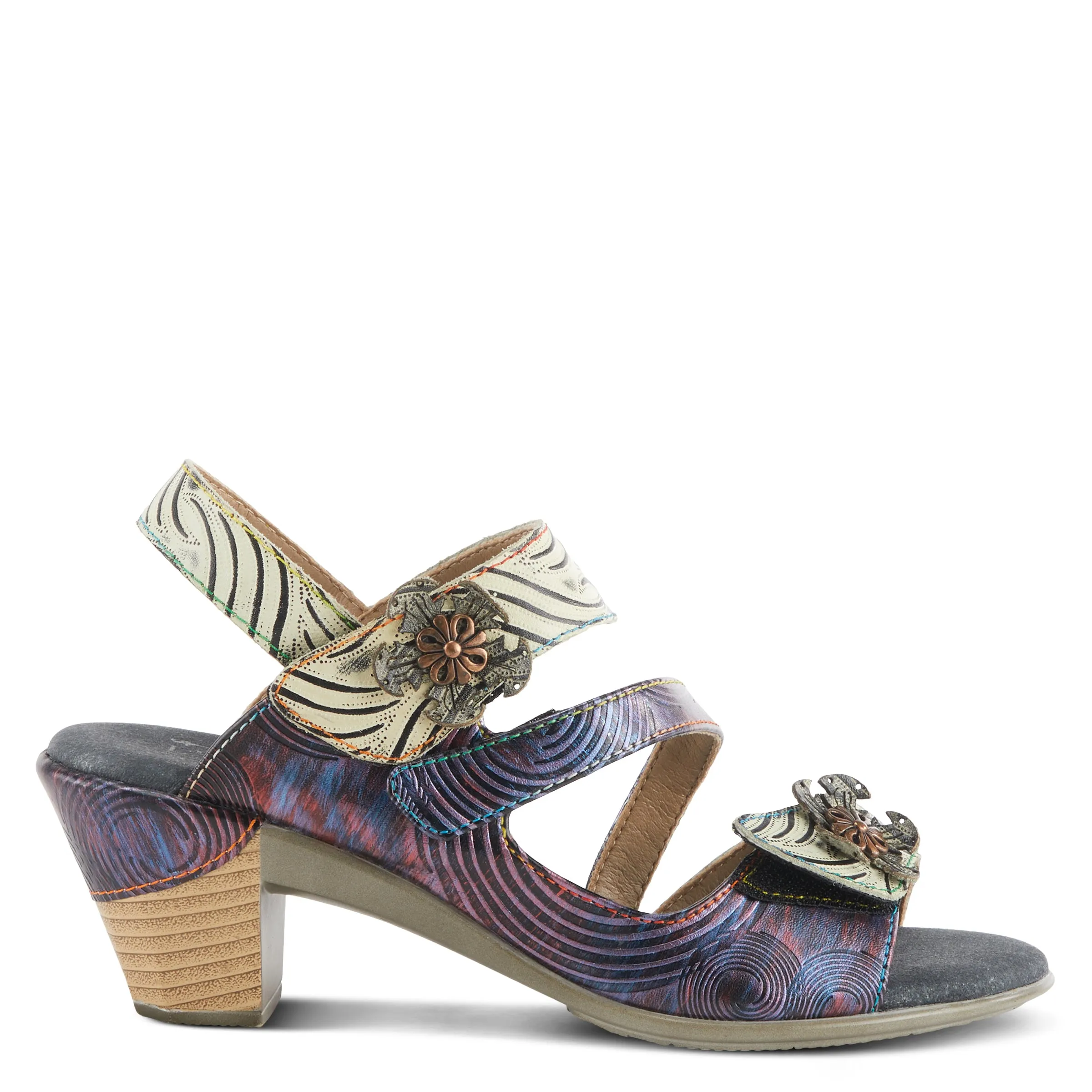 L'ARTISTE ACARINE QUARTER STRAP SANDALS