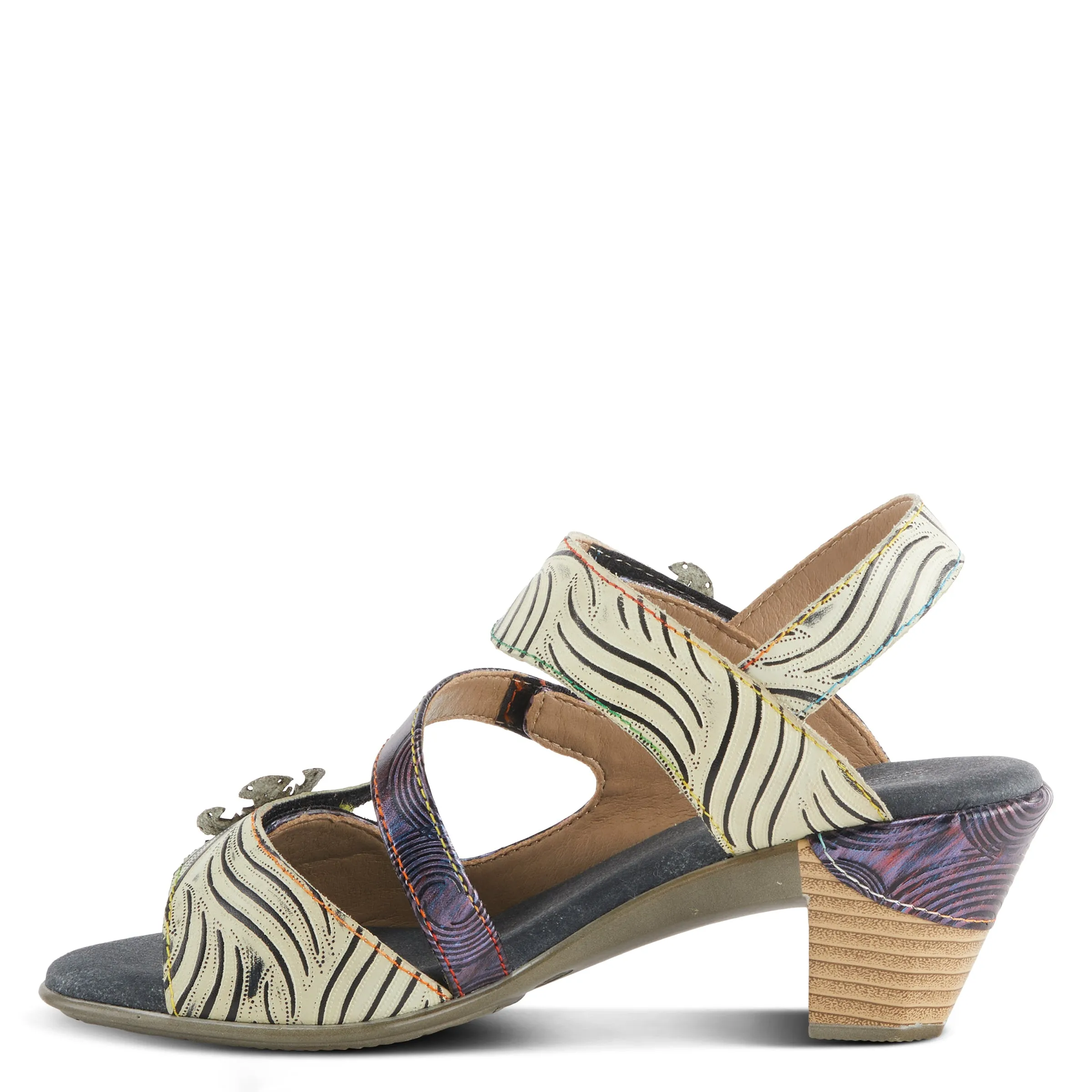 L'ARTISTE ACARINE QUARTER STRAP SANDALS