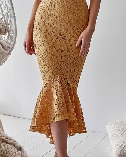 Leanne Dress In Mustard