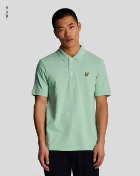 Lyle & Scott Golden Eagle Polo Shirt/Turquoise Shadow - New S24