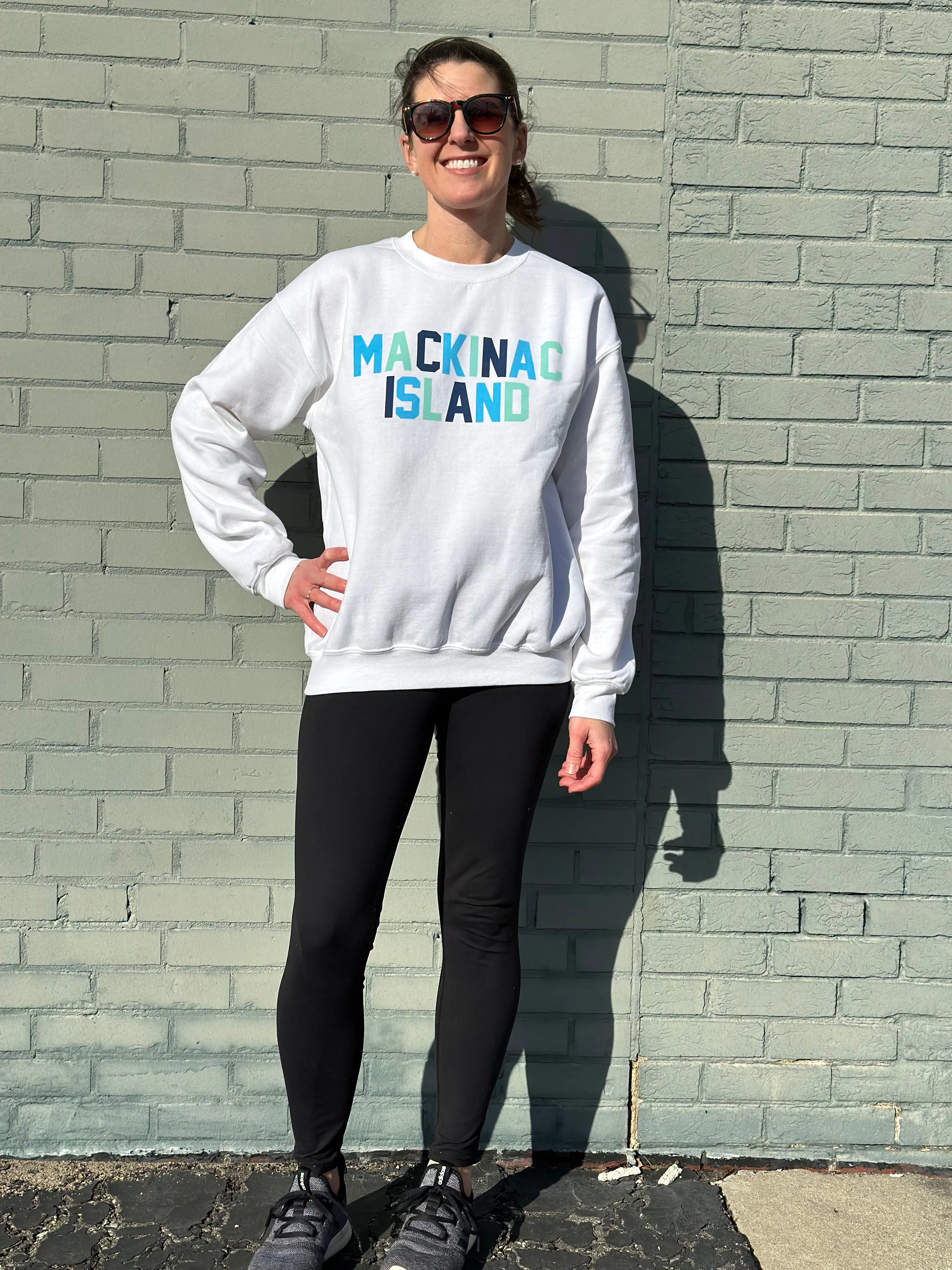 Mackinac Island Multi Block Crewneck