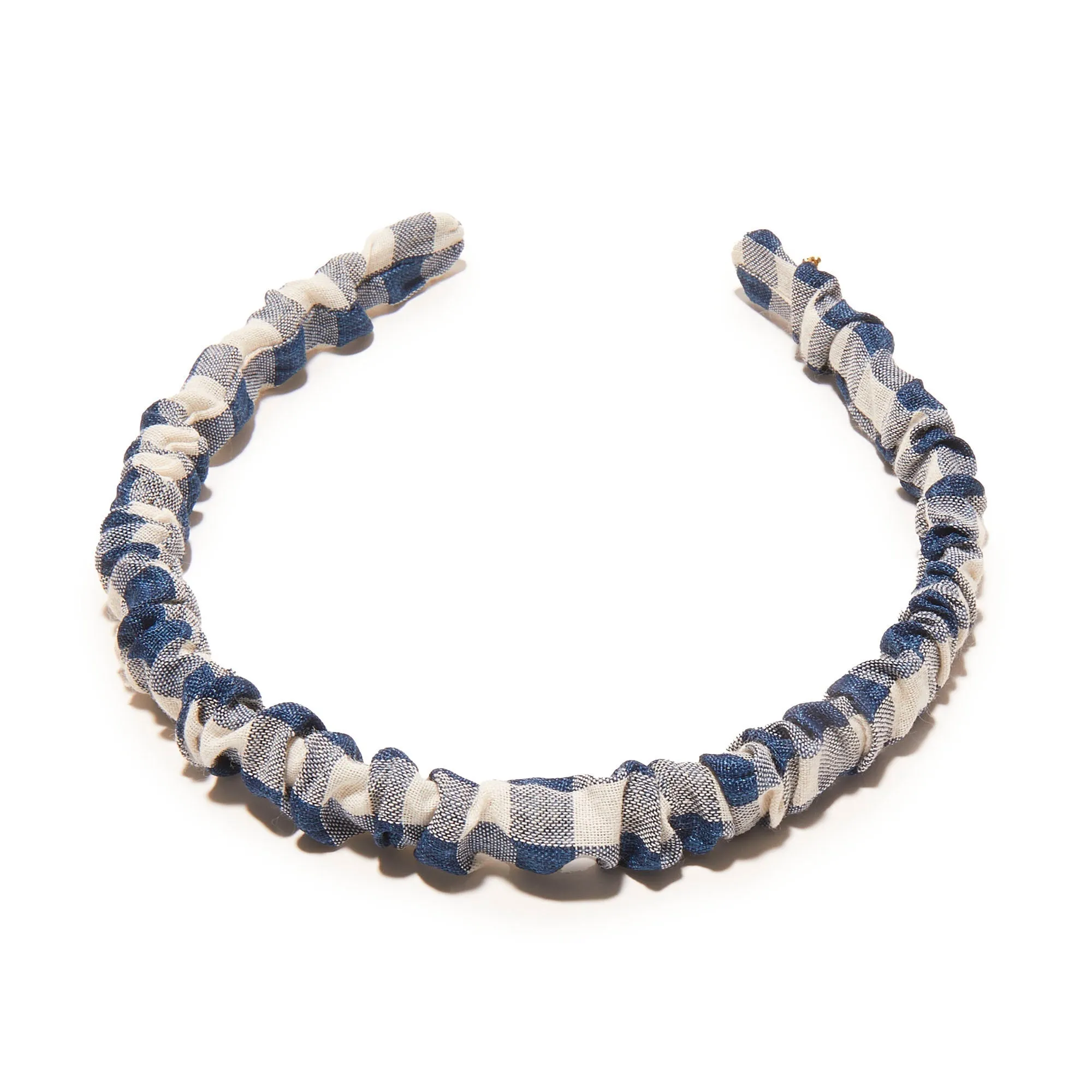 NAVY JESSIE GINGHAM HEADBAND