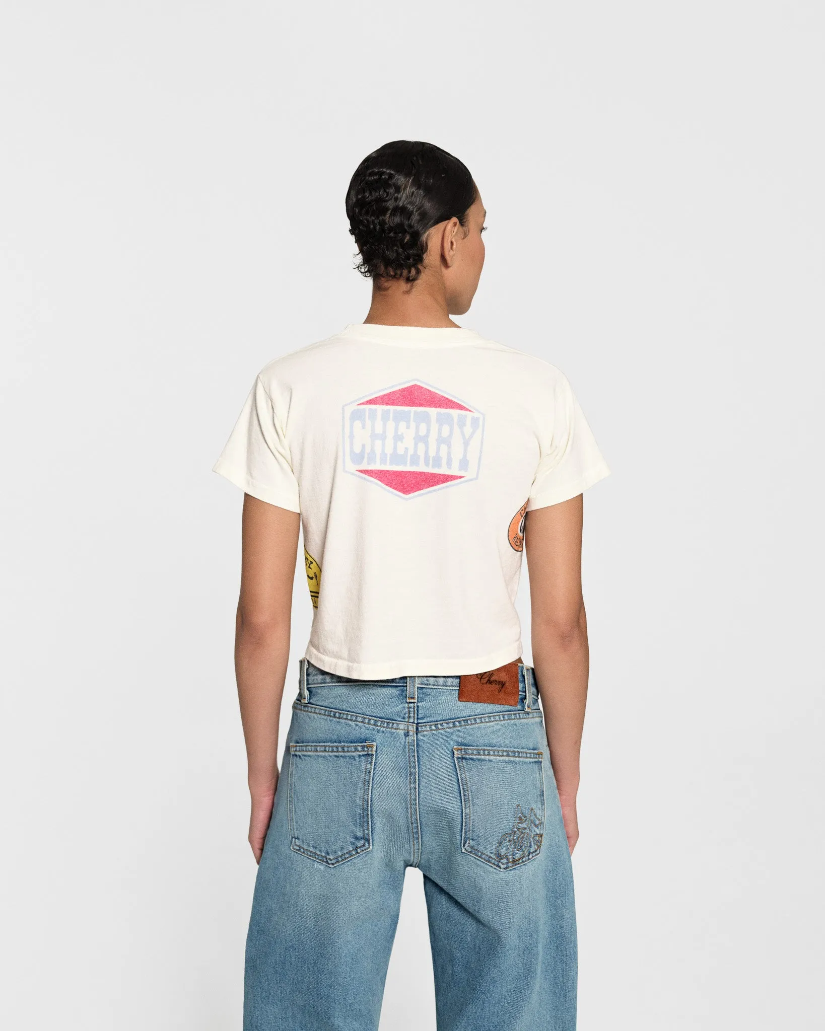 Off Road Boxy Baby Tee (Vintage White)