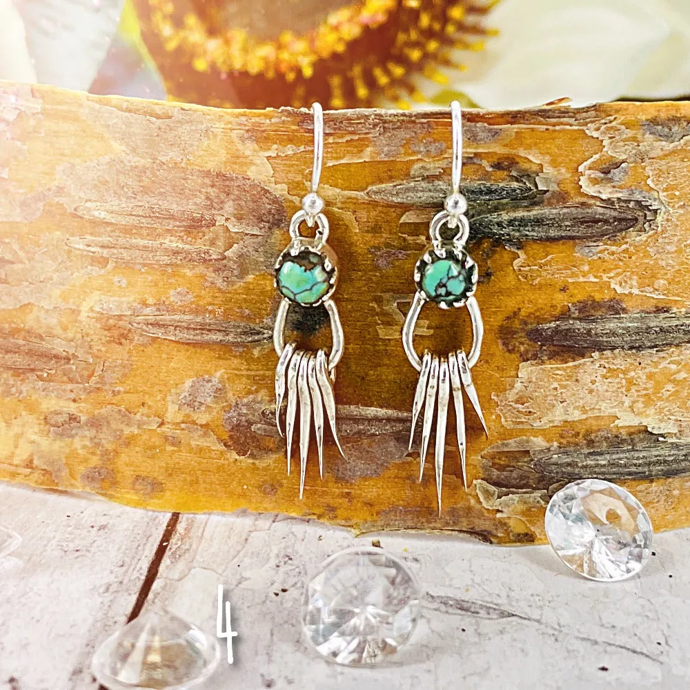 On the Fringe {turquosie} earrings