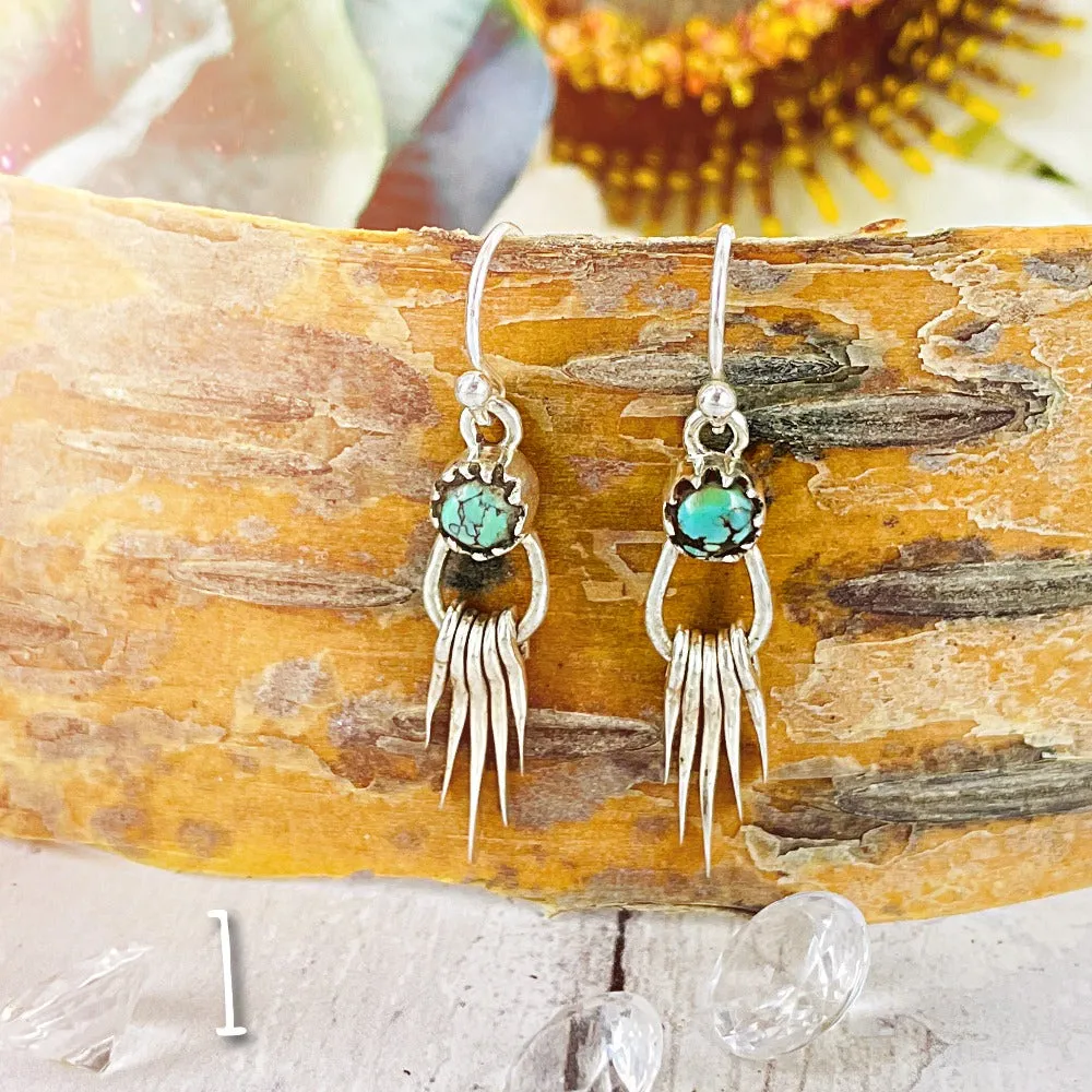 On the Fringe {turquosie} earrings