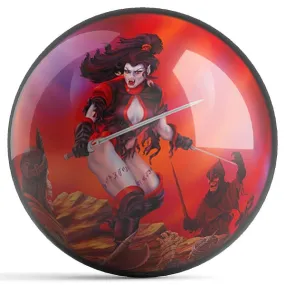 Ontheballbowling Scarlet Fury Bowling Ball by Michael Graham