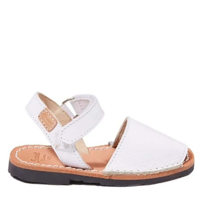 Plain Leather Menorcan Sandal For Kids - Iker 1002 Piel