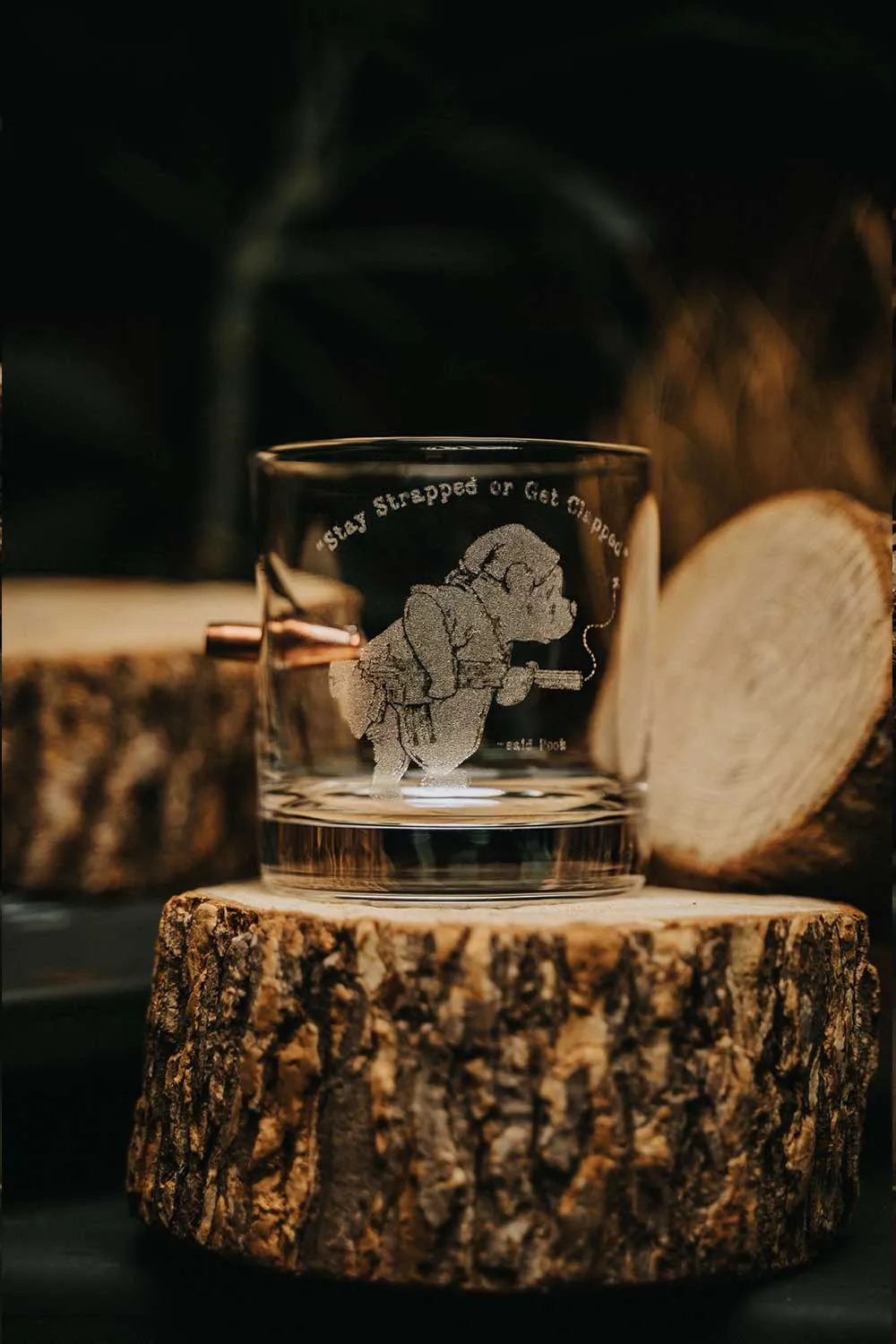 Pooh Bear - American Made .308 Caliber Whiskey Glass