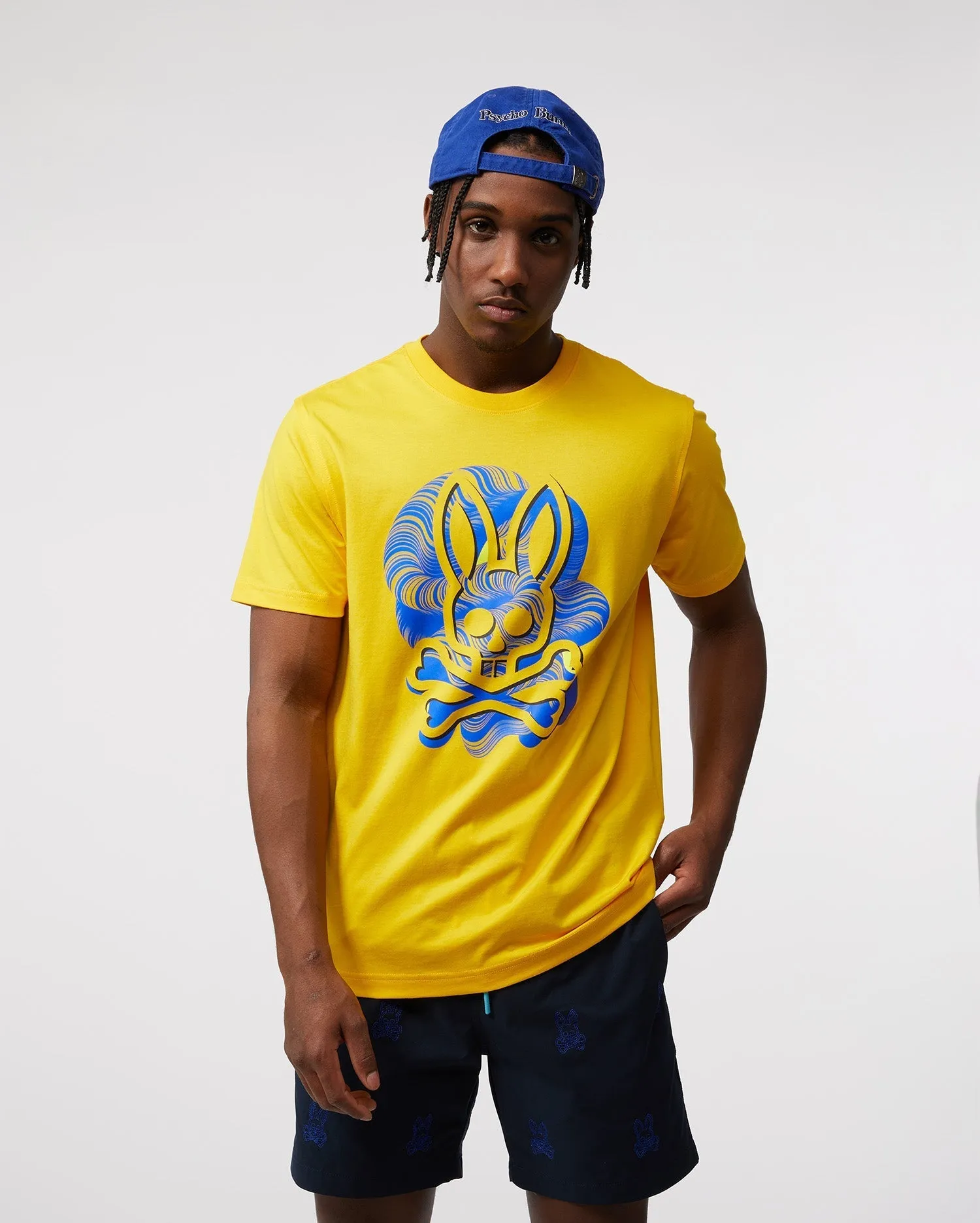 Psycho Bunny Mens Slaytor Graphic Tee - Desert Marigold