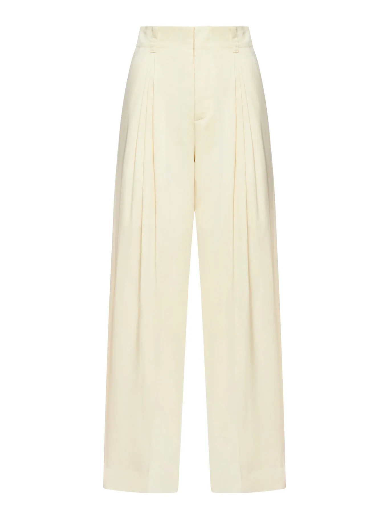 Silk and cotton trousers