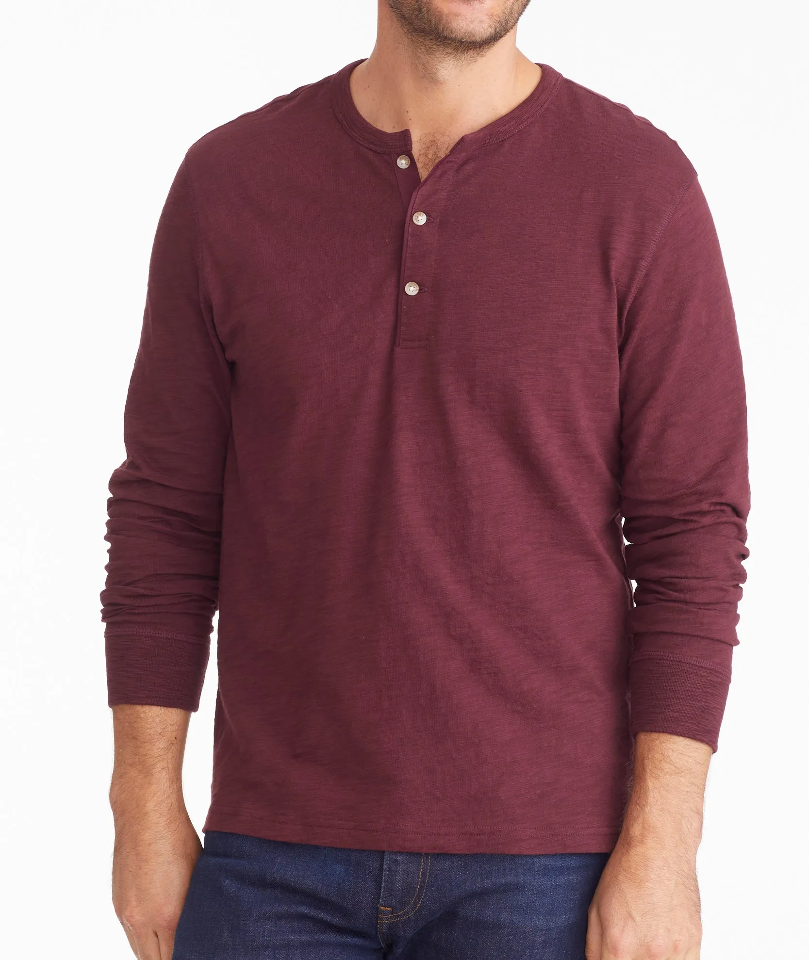 Slub Cotton Henley - FINAL SALE