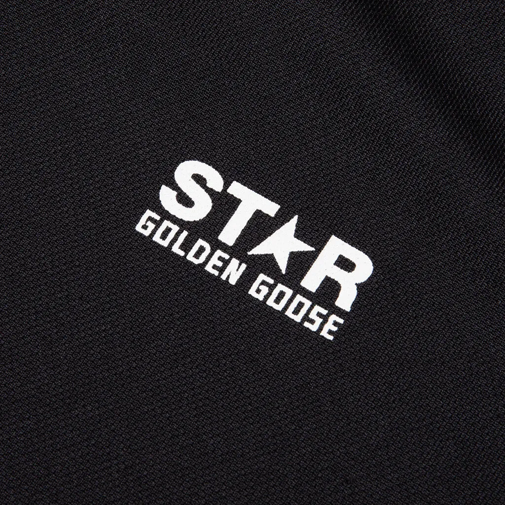 Star Zipped Track Jacket - Black/White