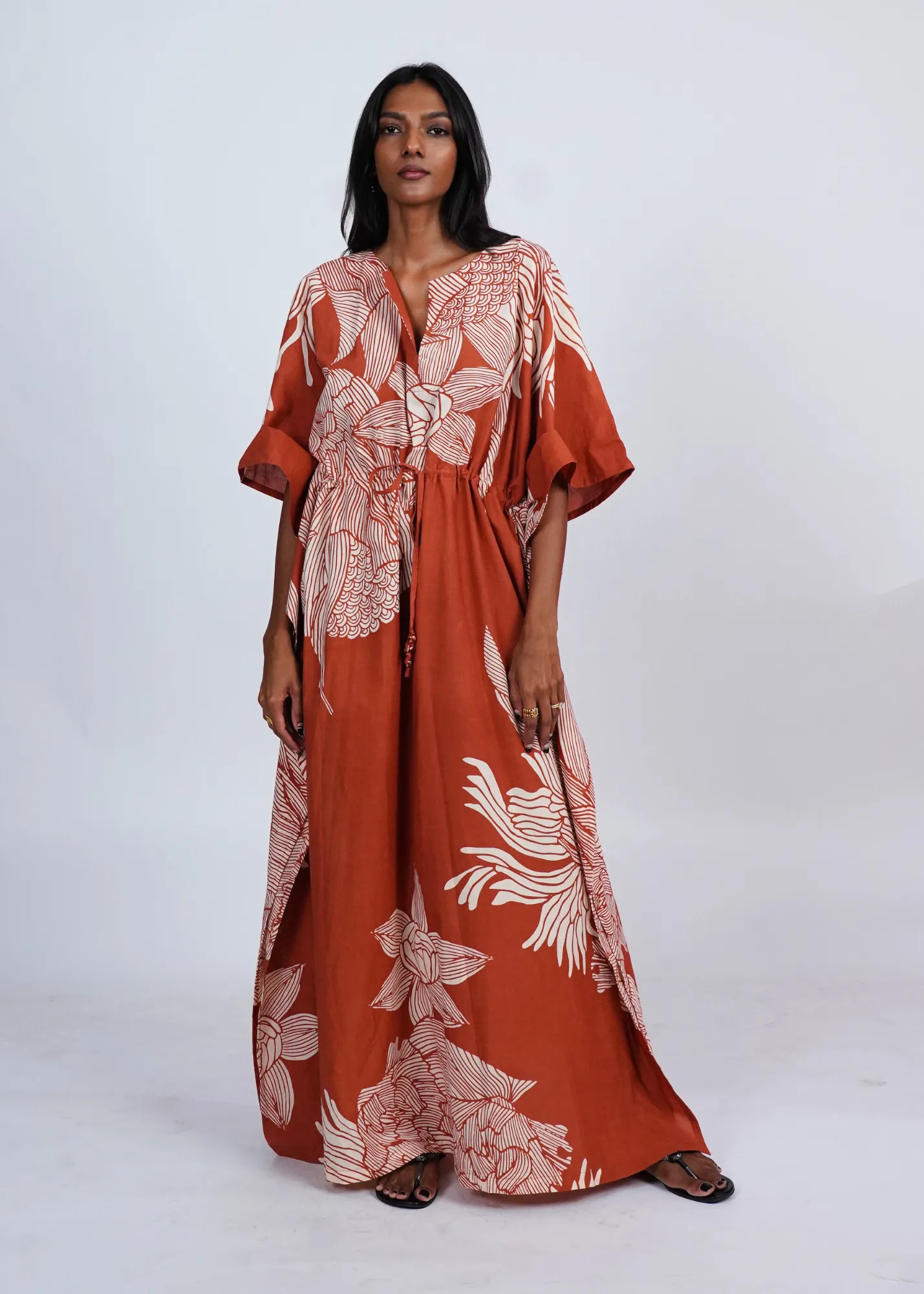 Surya Caftan - Terracotta Satori