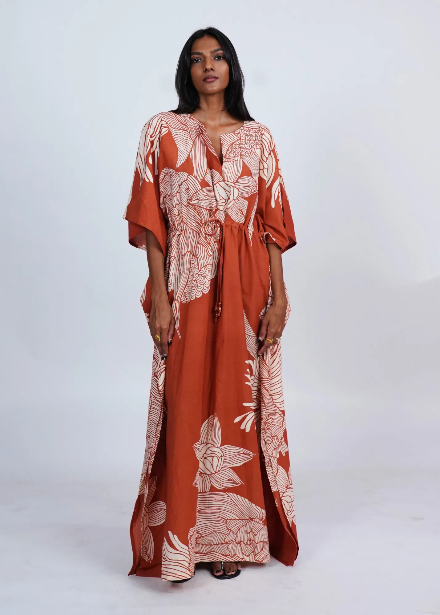 Surya Caftan - Terracotta Satori