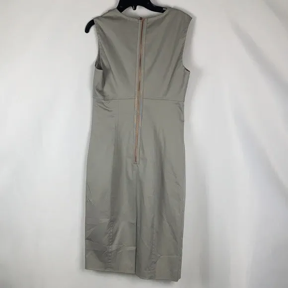 Ted Baker Grey with Flower Trim Dress