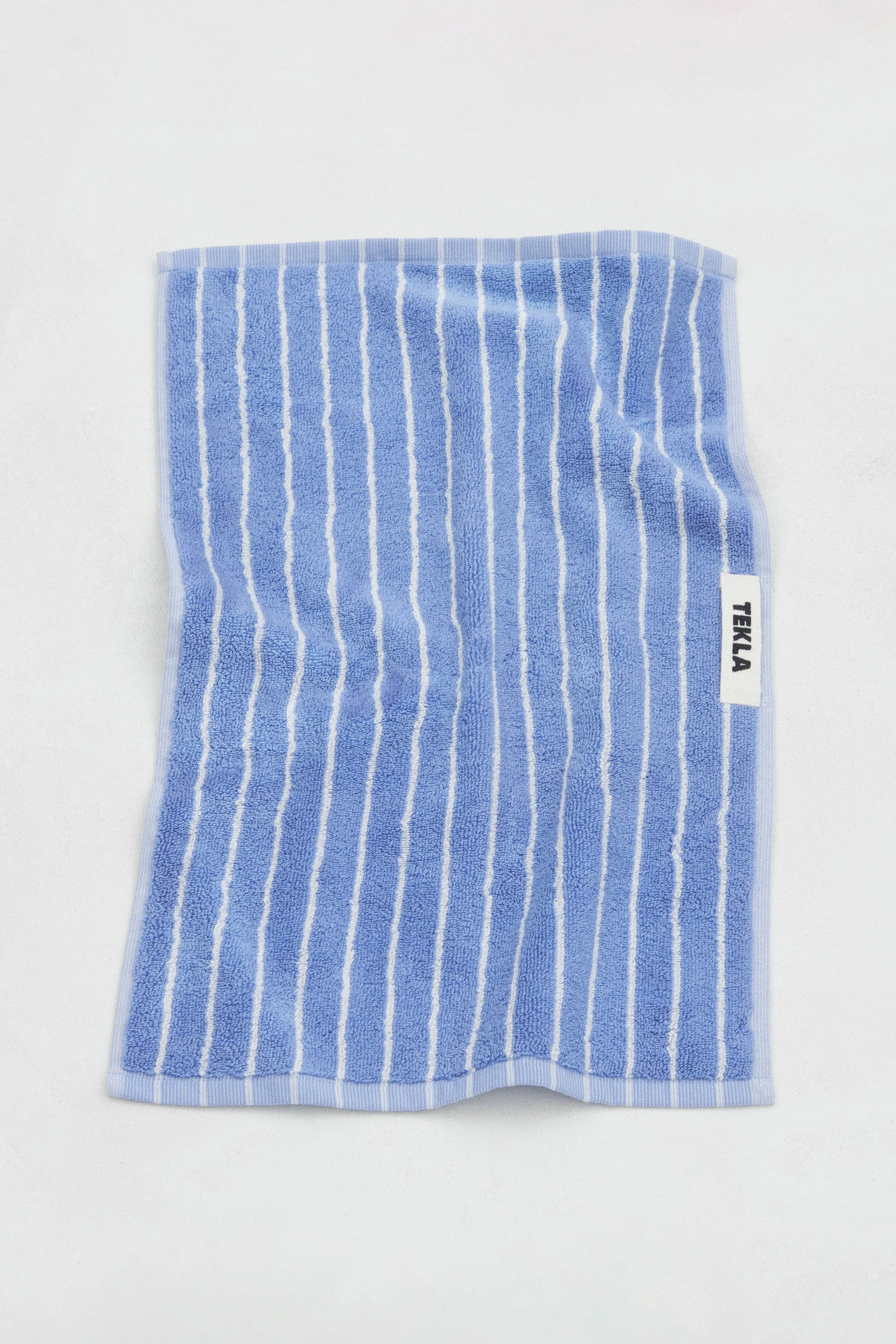 Terry Guest Towel Clear Blue Stripes