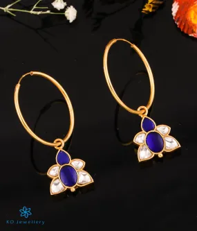 The Amaya Silver Kundan Hoops