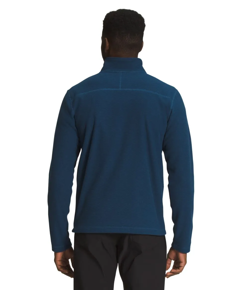 'The North Face' Men's Textured Cap Rock 1/4 Zip Fleece - Shady Blue