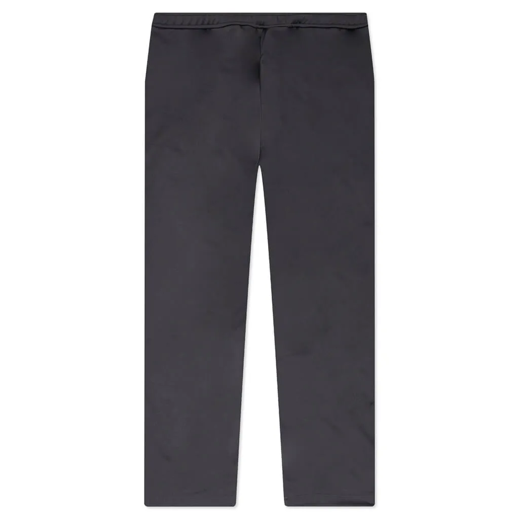 Thin Waist Slim Track Pants - Dark Grey/Off-White