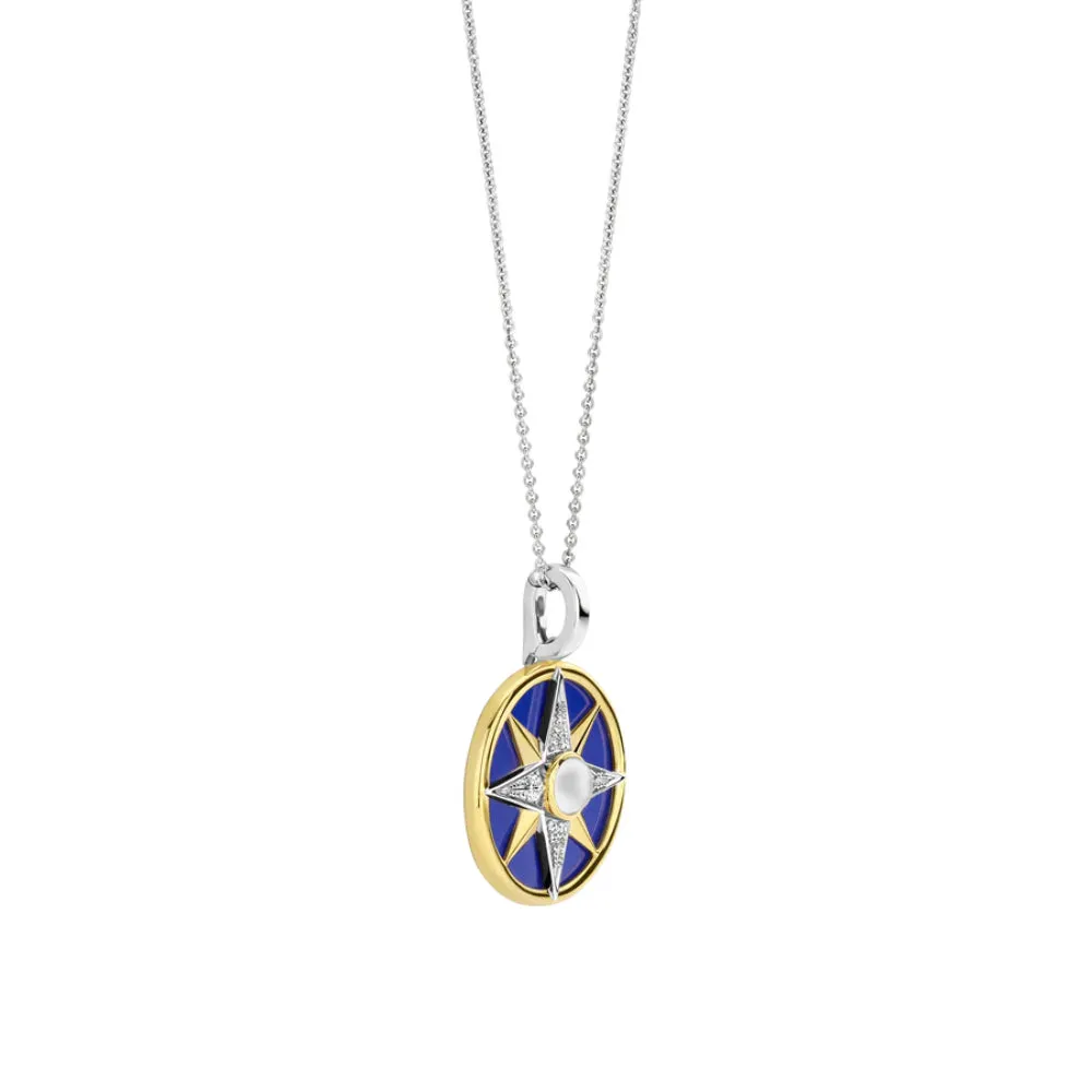 Ti Sento Blue Lapis Starry Pendant Necklace