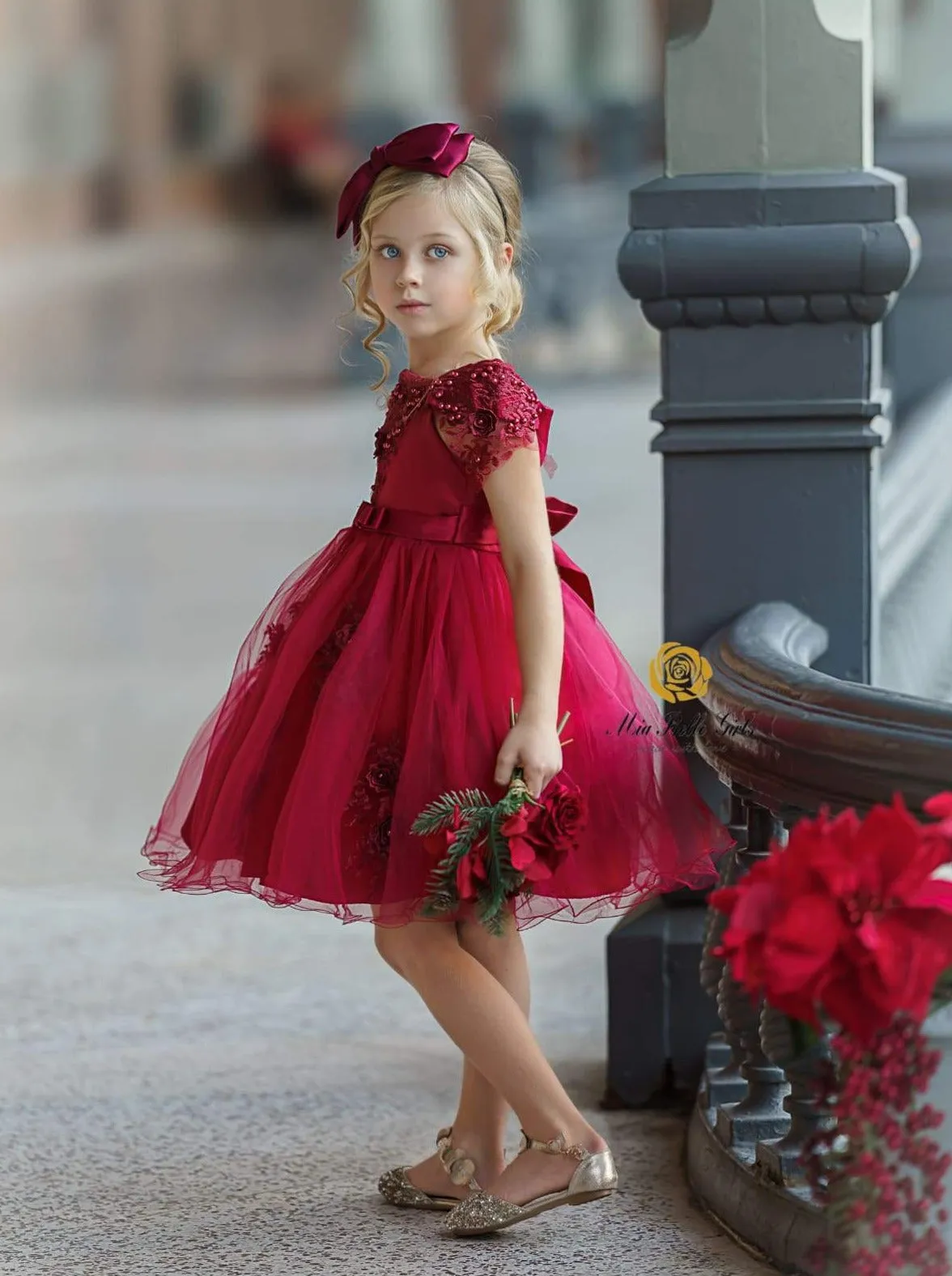 'Tis The Season Lace Applique Holiday Dress