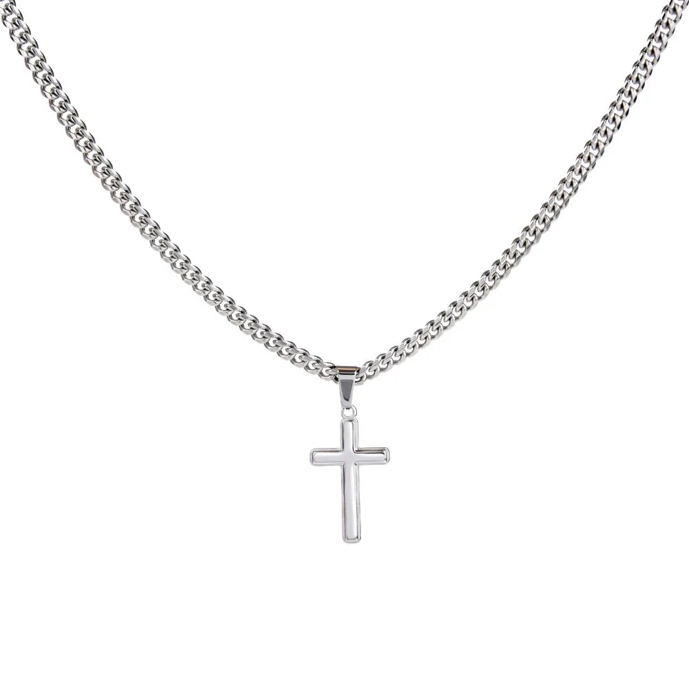 To My Dad Artisan Cross Necklace - I Know You 've Loved Me