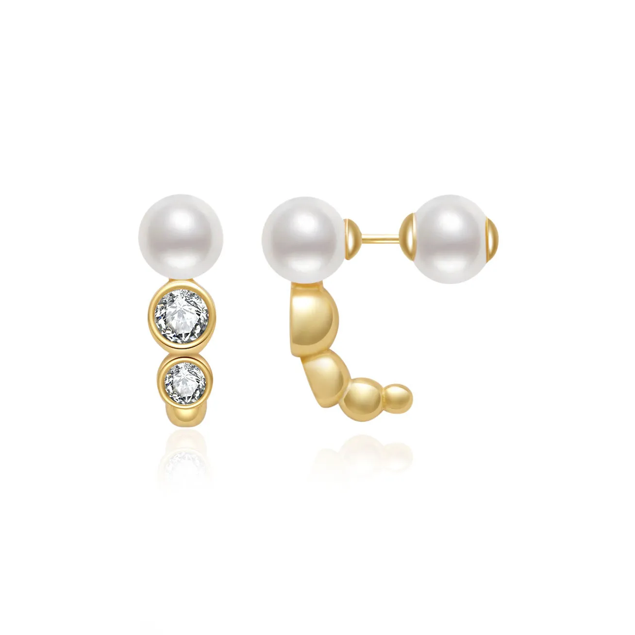 Top Grade Freshwater Pearl Earring WE00779| BUBBLE