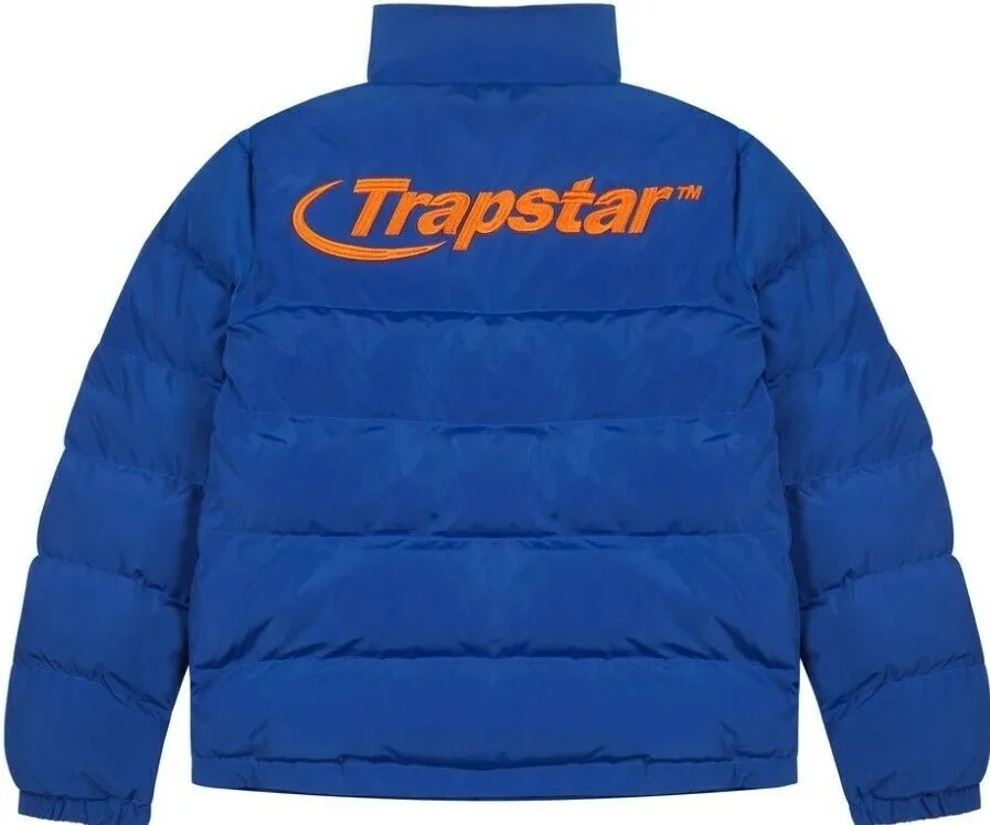 TRAPSTAR HYPERDRIVE PUFFER JACKET - BLUE/ORANGE