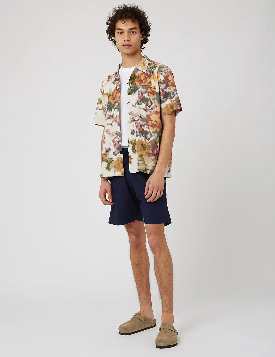 Universal Works Road Shirt - Pixel Flower Camo