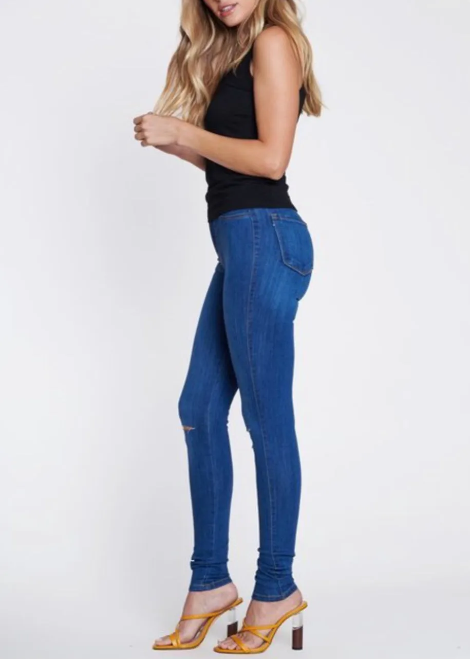 Vibrant Not So Basic Skinny Jeans (Medium Stone) P831