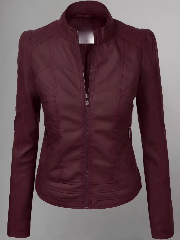 Woman BIKER LEATHER JACKET 2024