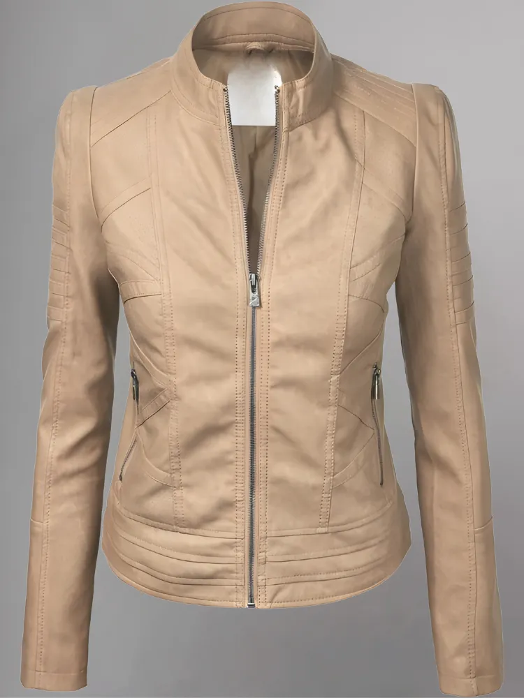 Woman BIKER LEATHER JACKET 2024