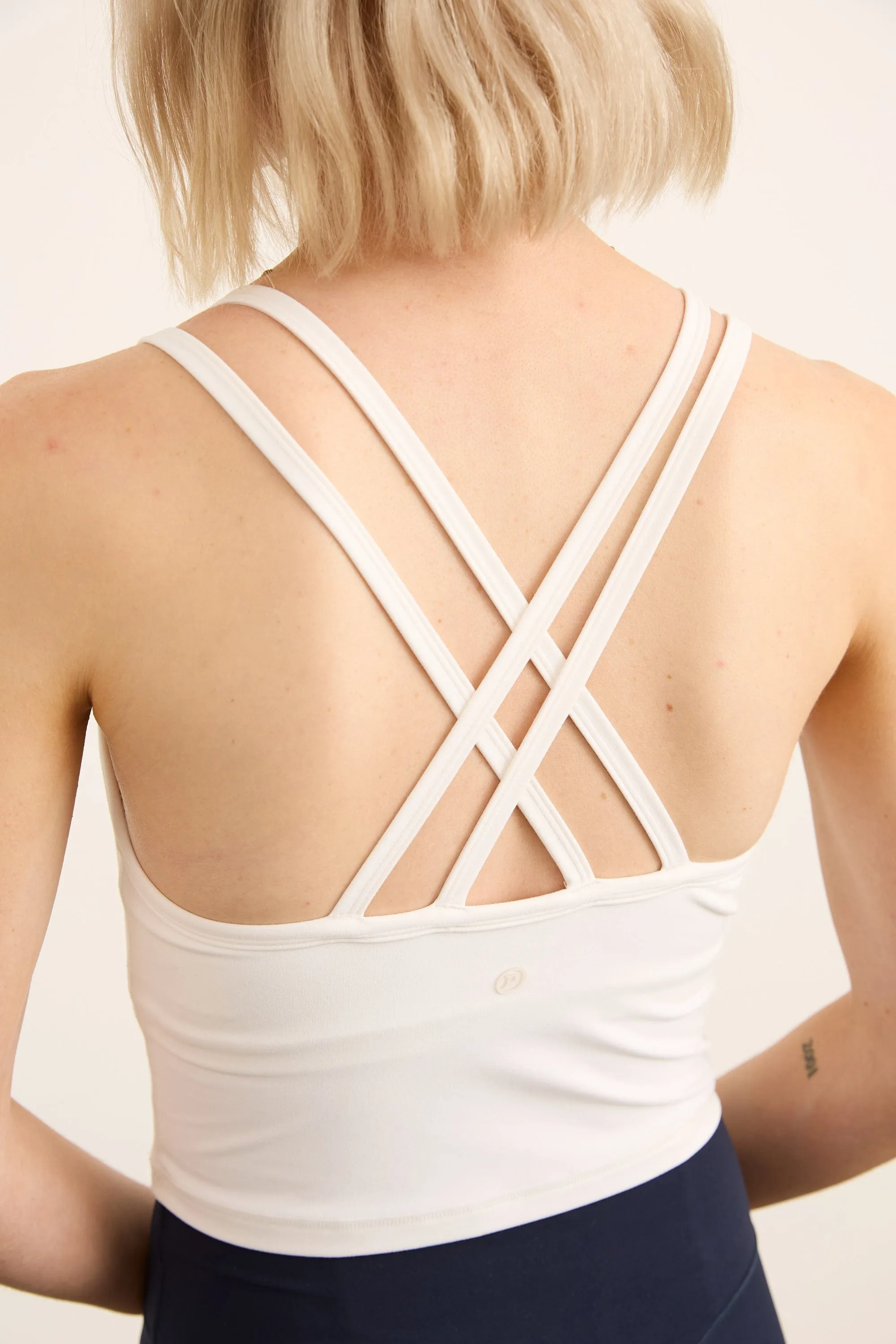 Women's BioFlex Cross-Back Crop Tank Top