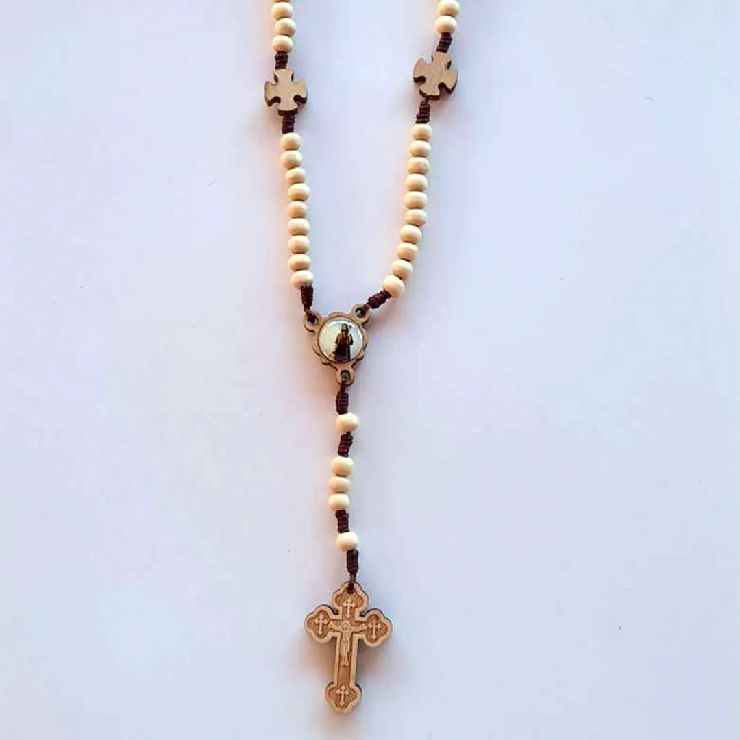 Wood Rosary - Saint Roch